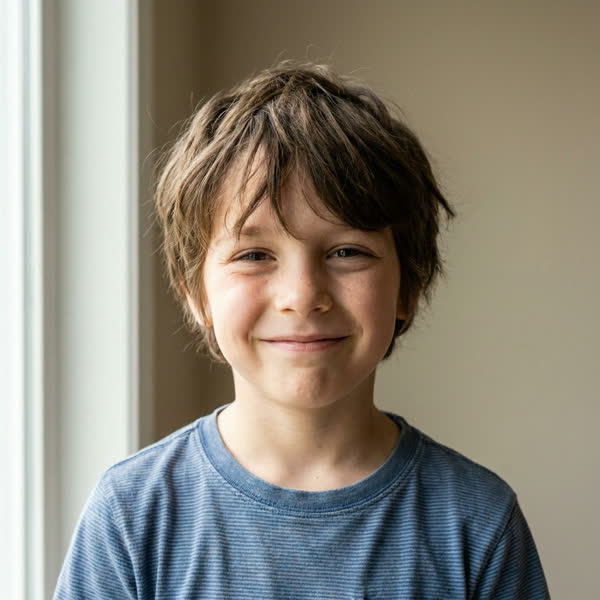 Example of a suitable photo: large, sharp, well-lit face